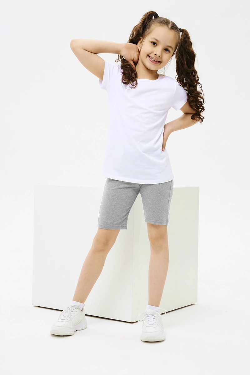 Детские шорты 7369 (серый (меланж))