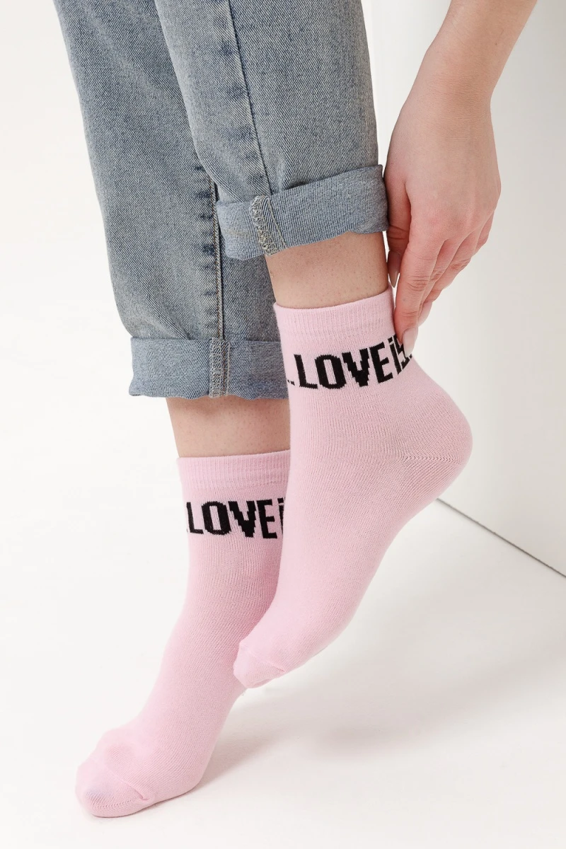 Носки стандарт Тренд (набор 3 пары) (розовый, серый, черный)