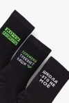 Носки стандарт Учёба (набор 3 пары) (черный)