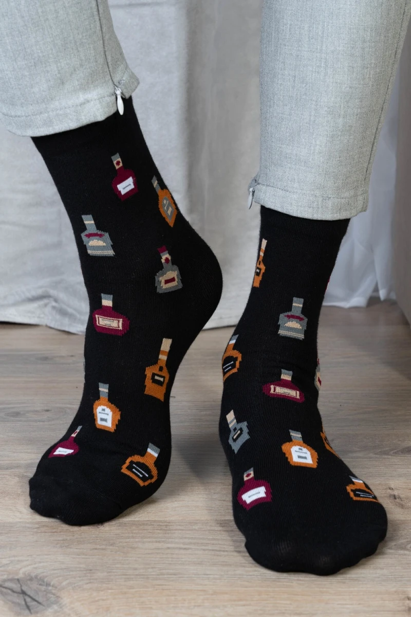 Носки стандарт Коньяк (черный)