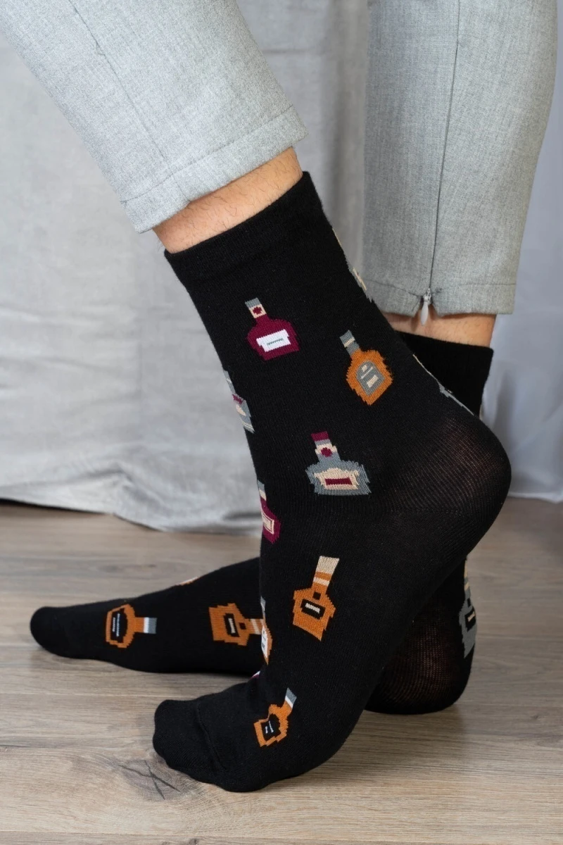 Носки стандарт Коньяк (черный)