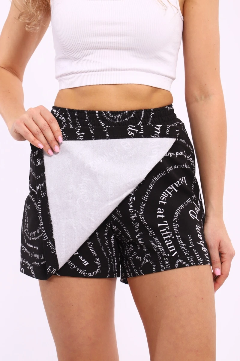 Юбка-шорт 88122 (черный)