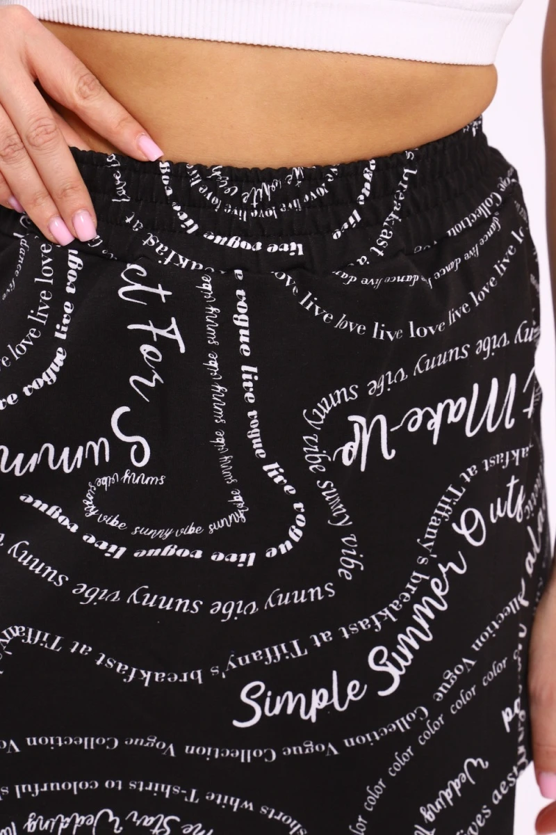 Юбка-шорт 88122 (черный)