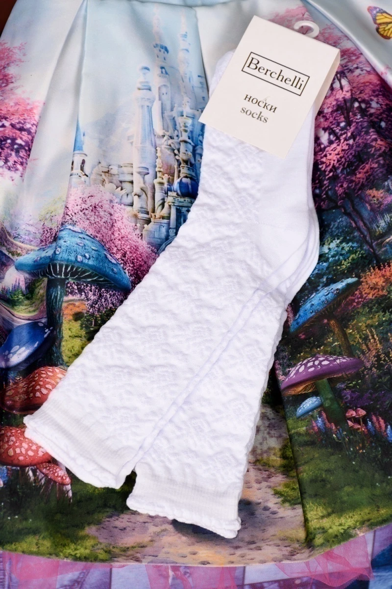 Детские гольфы Утренник (набор 3 пары) (белый)