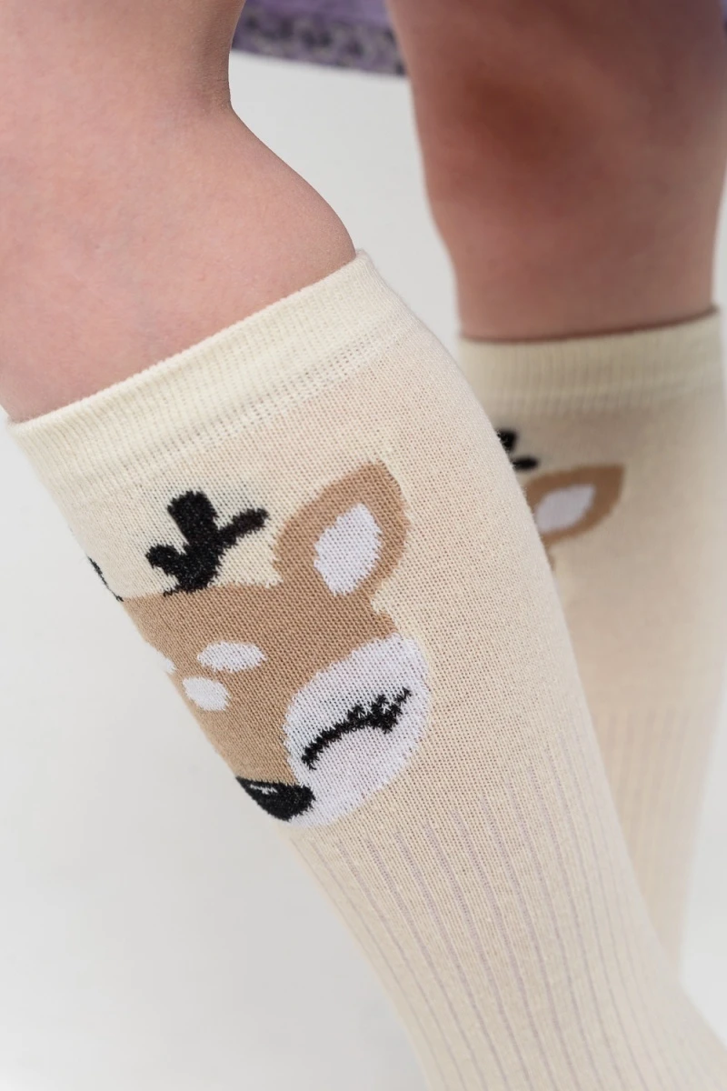 Детские гольфы Олешка (крем)
