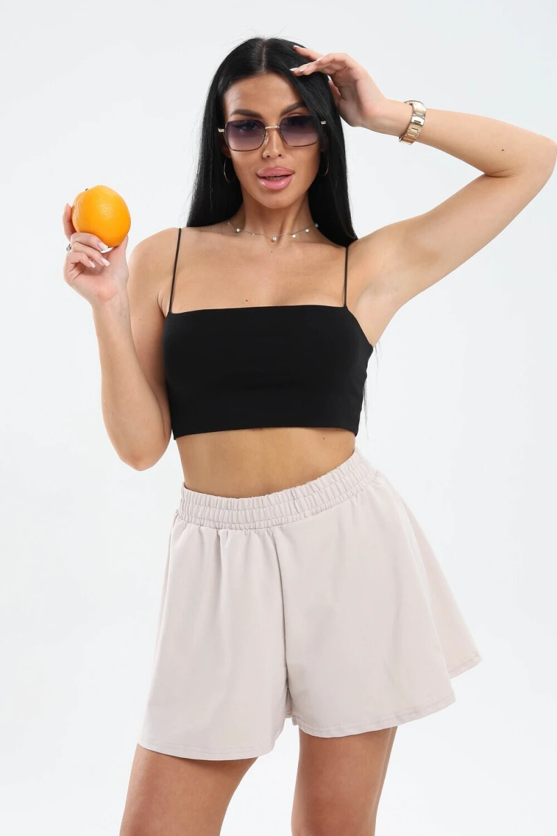 Юбка-шорт 13 (бежевый)