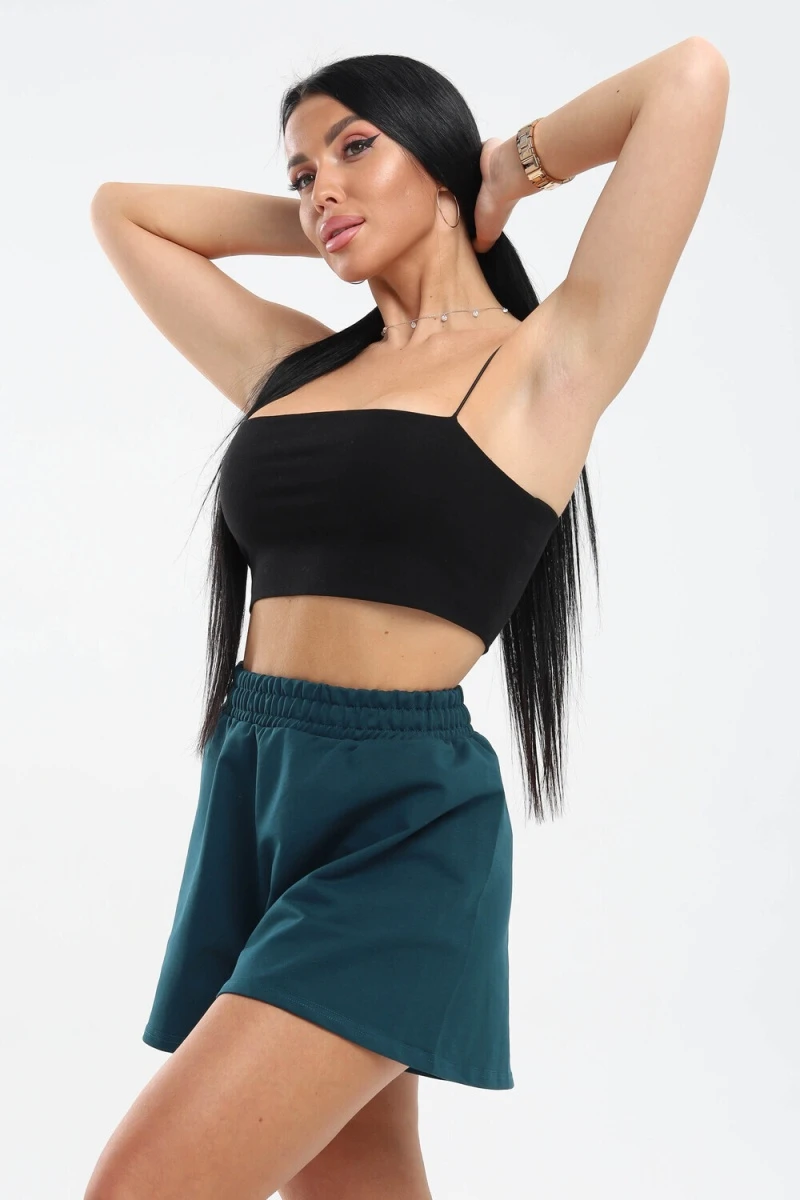 Юбка-шорт 13 (петроль)