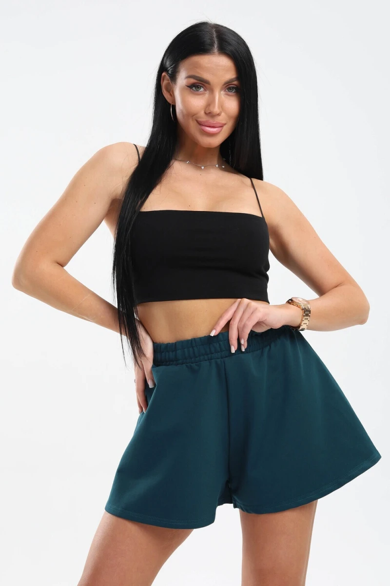 Юбка-шорт 13 (петроль)