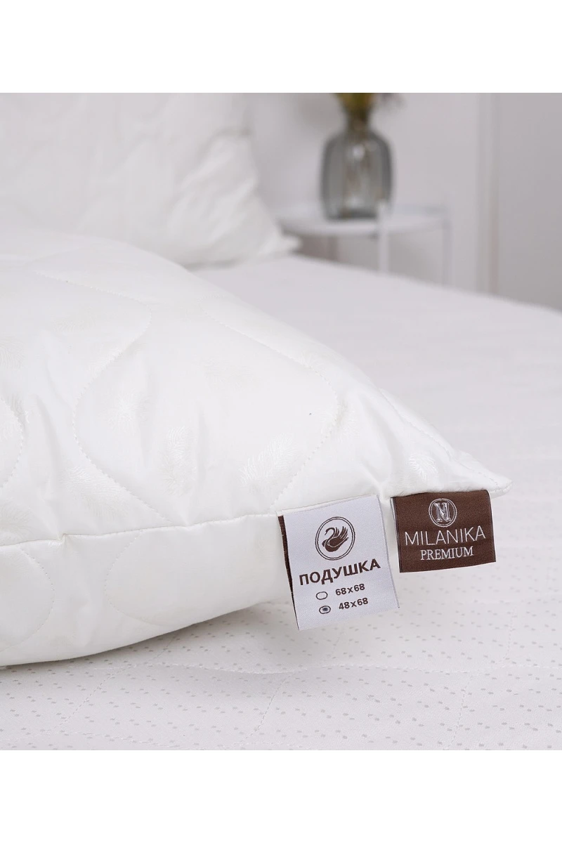 Подушка "Лебяжий пух" Премиум стеганая тематика