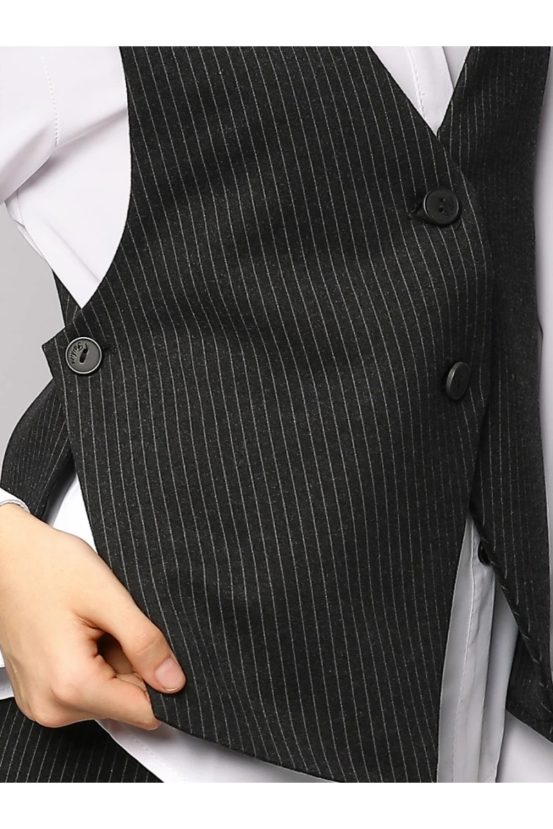 Жилет для девочки SP2513 (темно-серый)