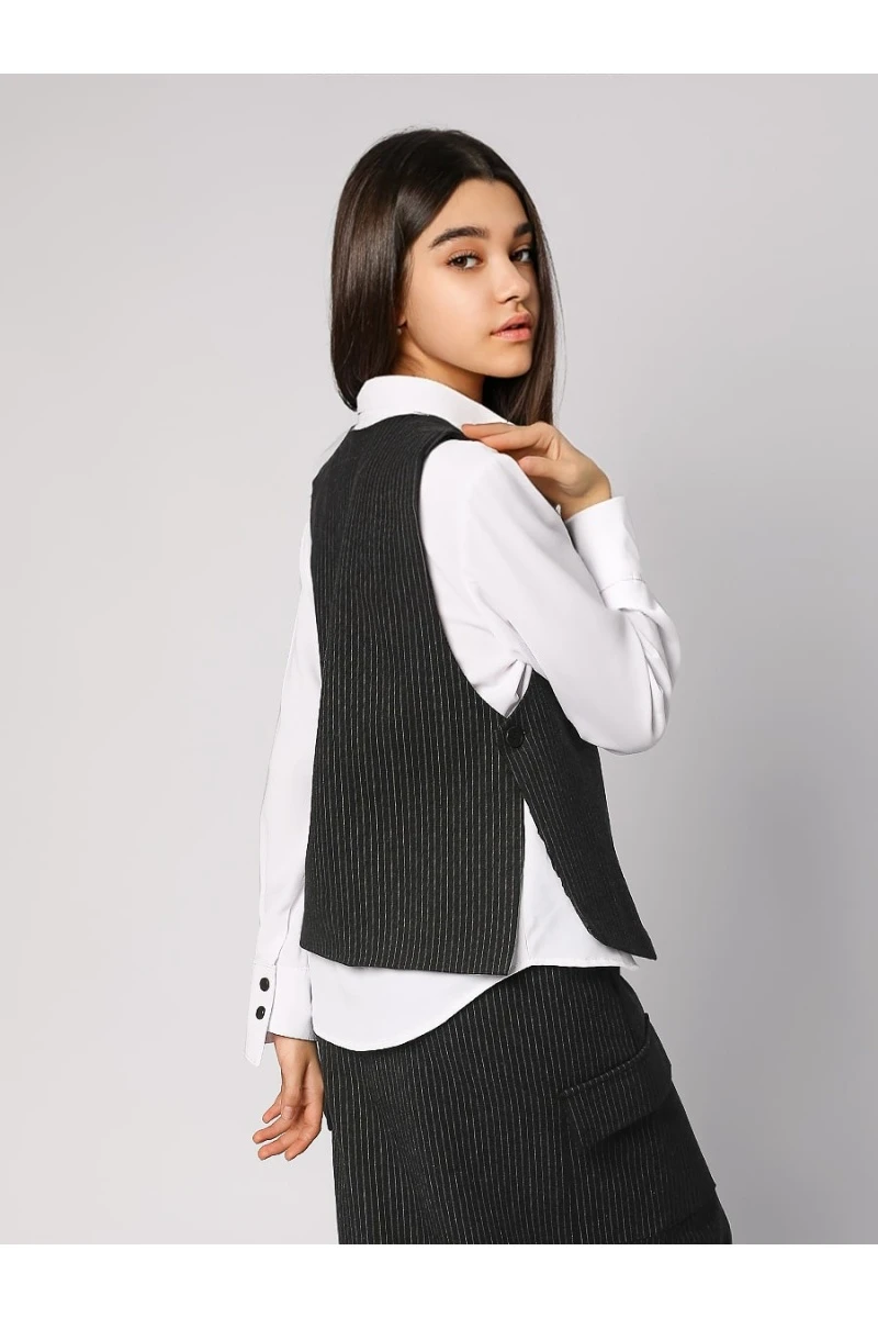 Жилет для девочки SP2513 (темно-серый)