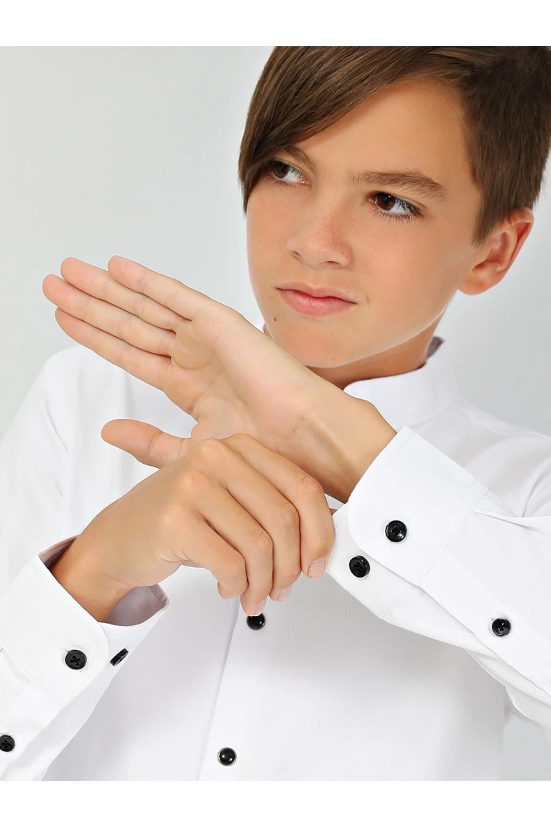 Рубашка длинный рукав SP2451 (белый)