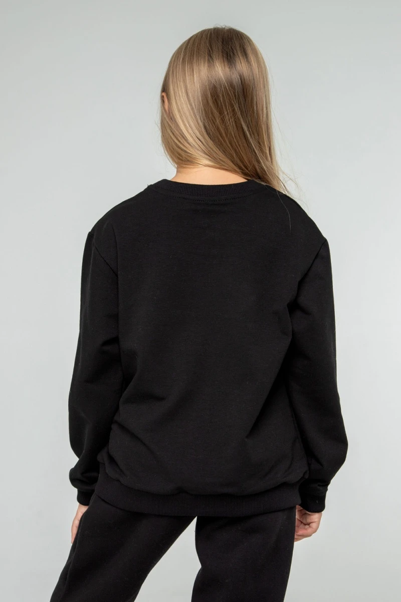 Детский свитшот 25-07 (черный)