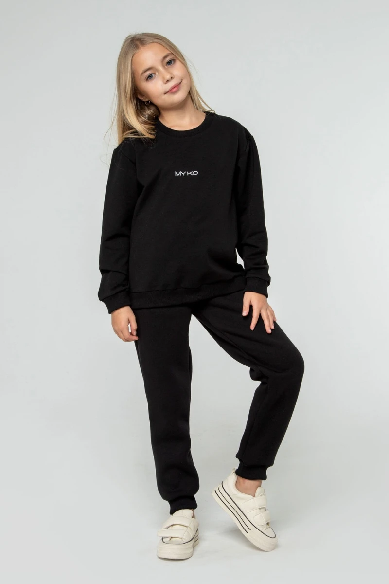 Детский свитшот 25-07 (черный)
