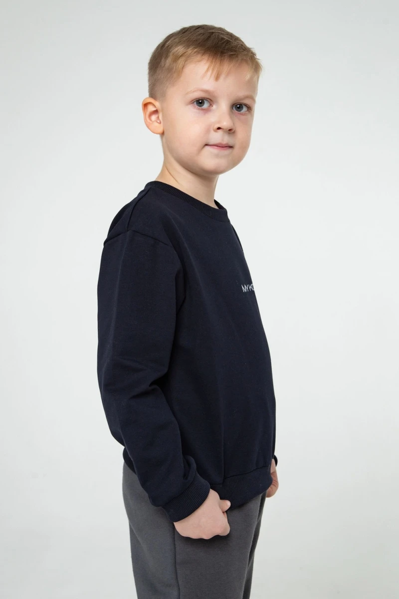 Детский свитшот 25-07 (синий)