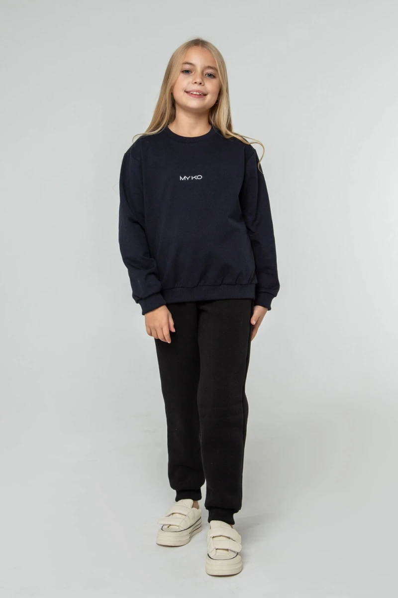 Детский свитшот 25-07 (синий)