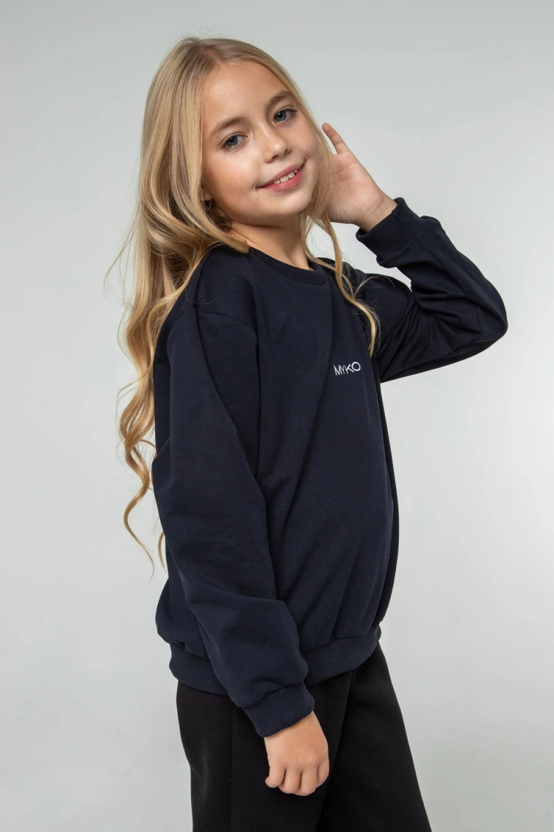 Детский свитшот 25-07 (синий)