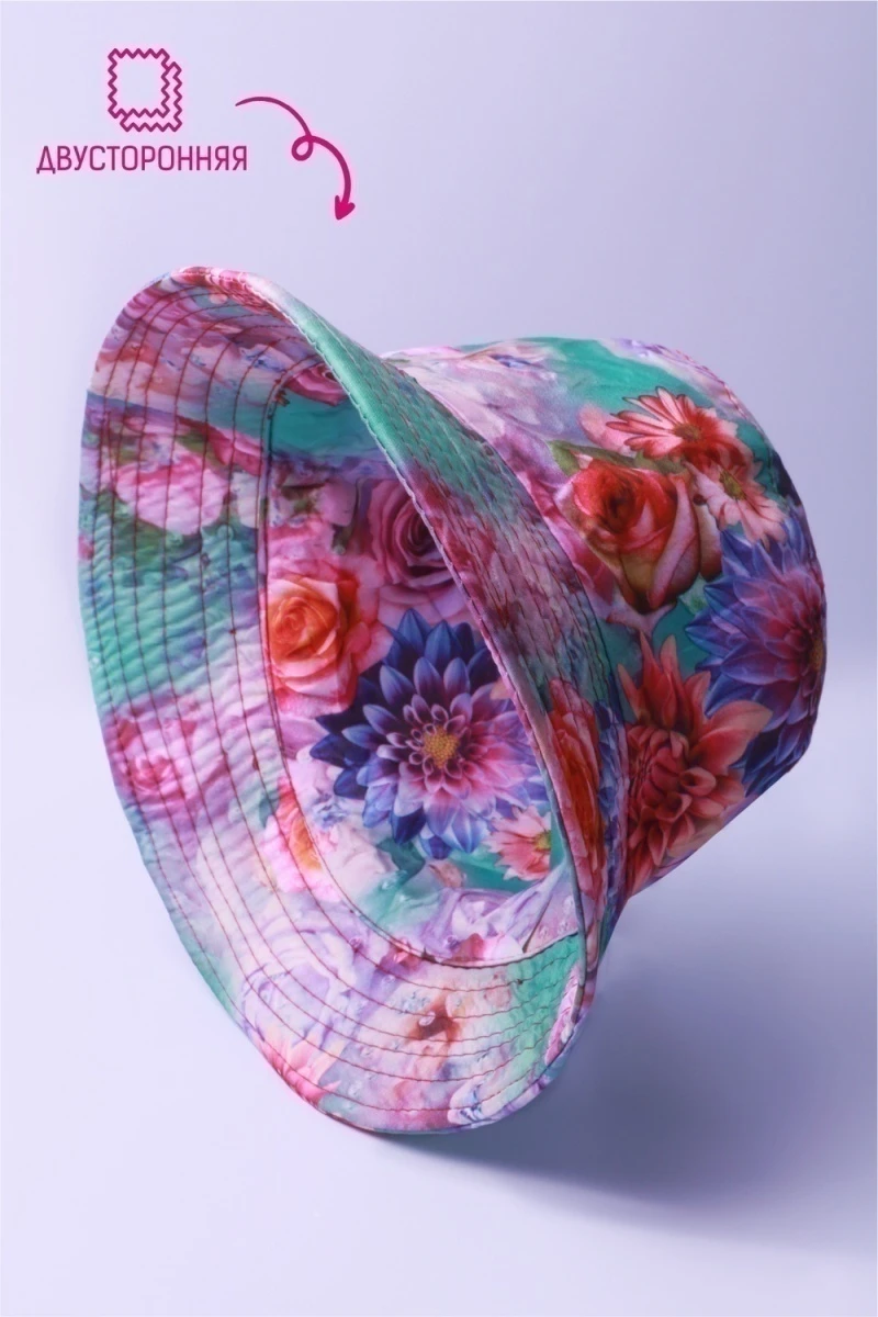 Панама GL412 (фиолетовые цветы)