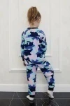 Детская пижама с брюками 34514 (камуфляж/синий)
