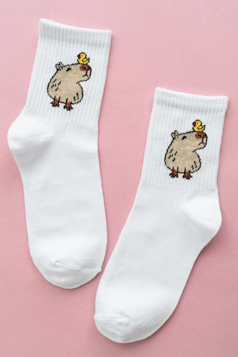 Носки стандарт Капибара (набор 2 пары) (белый)