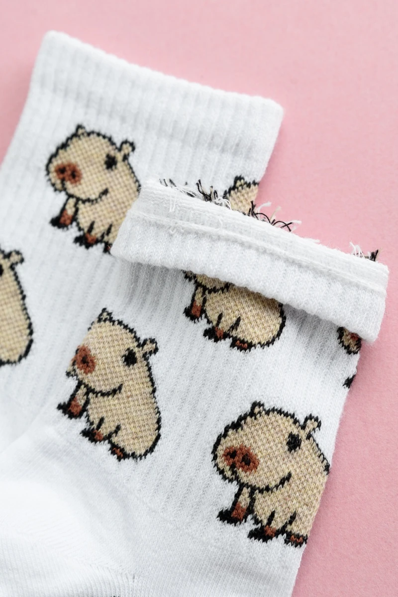 Носки стандарт Капибара (набор 2 пары) (белый)