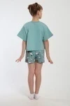 Пижама с шортами Хулиган арт. ПД-019-069 (бирюза/бирюза)
