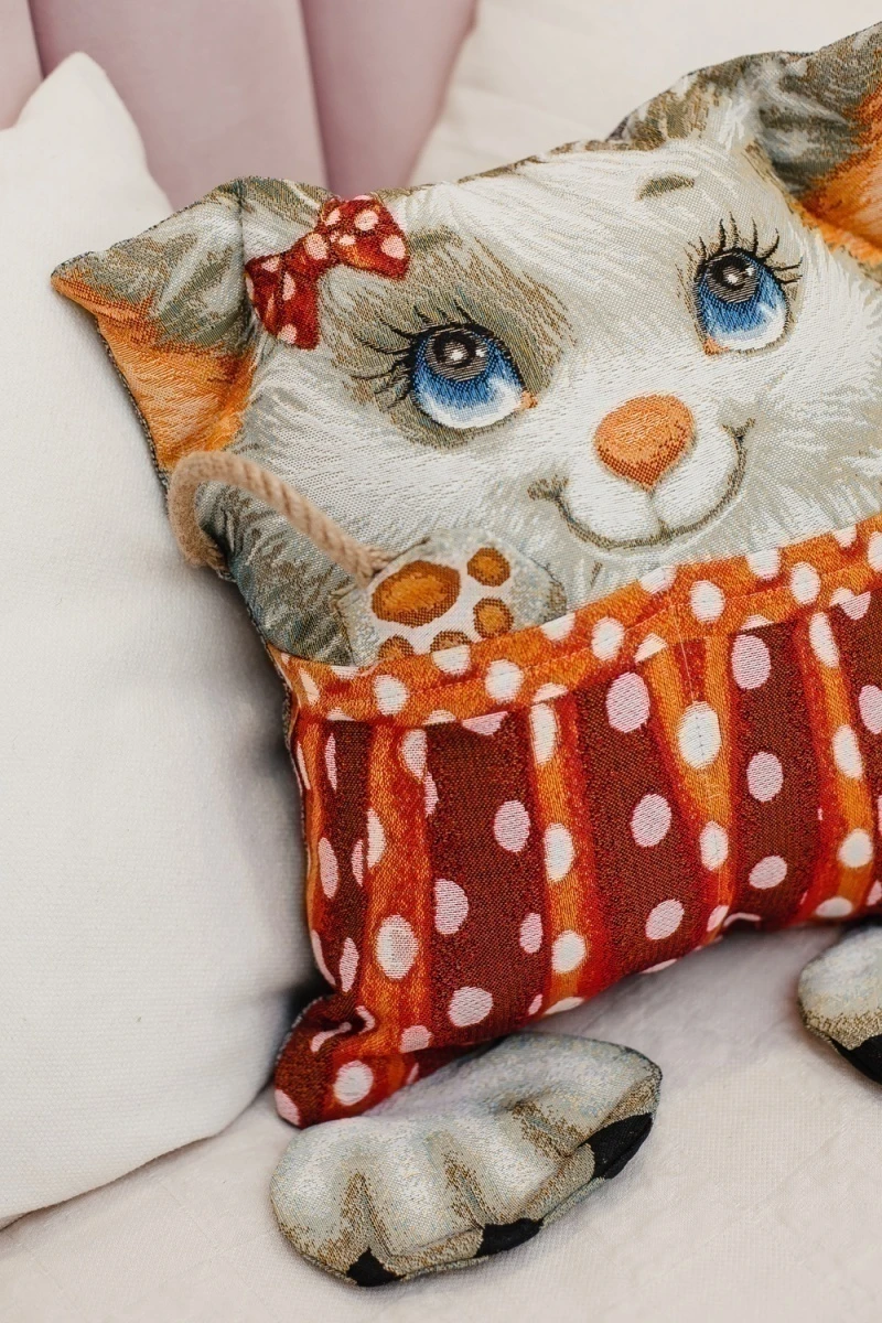 Подушка декоративная игрушка Добряша 35*45 (серый)