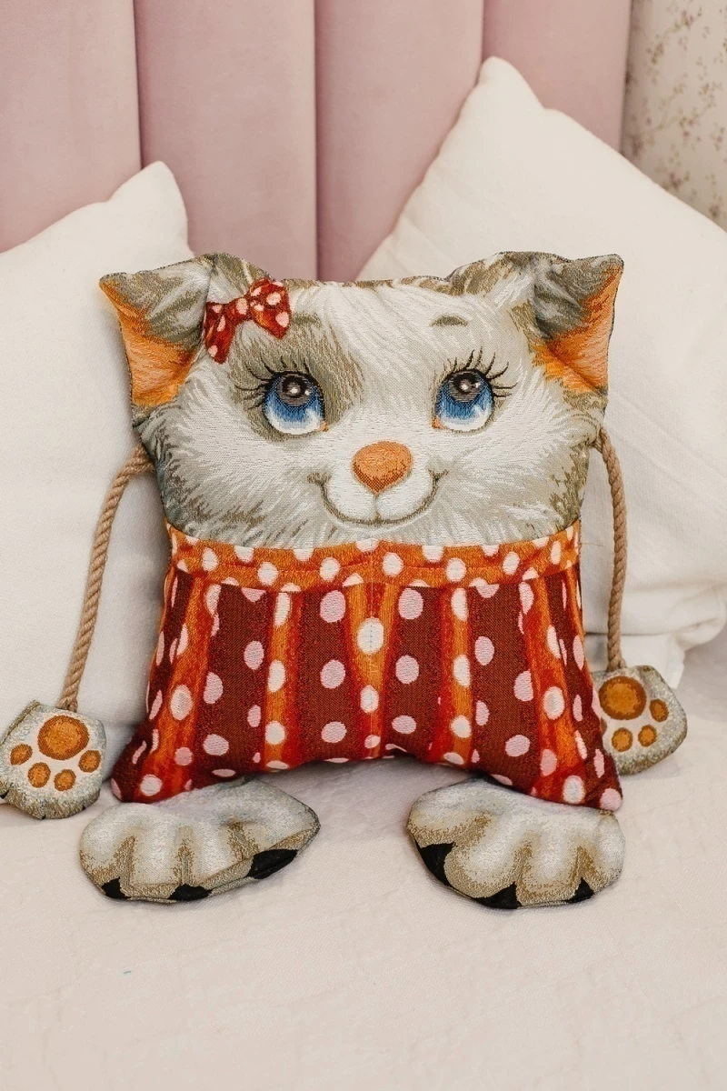 Подушка декоративная игрушка Добряша 35*45 (серый)