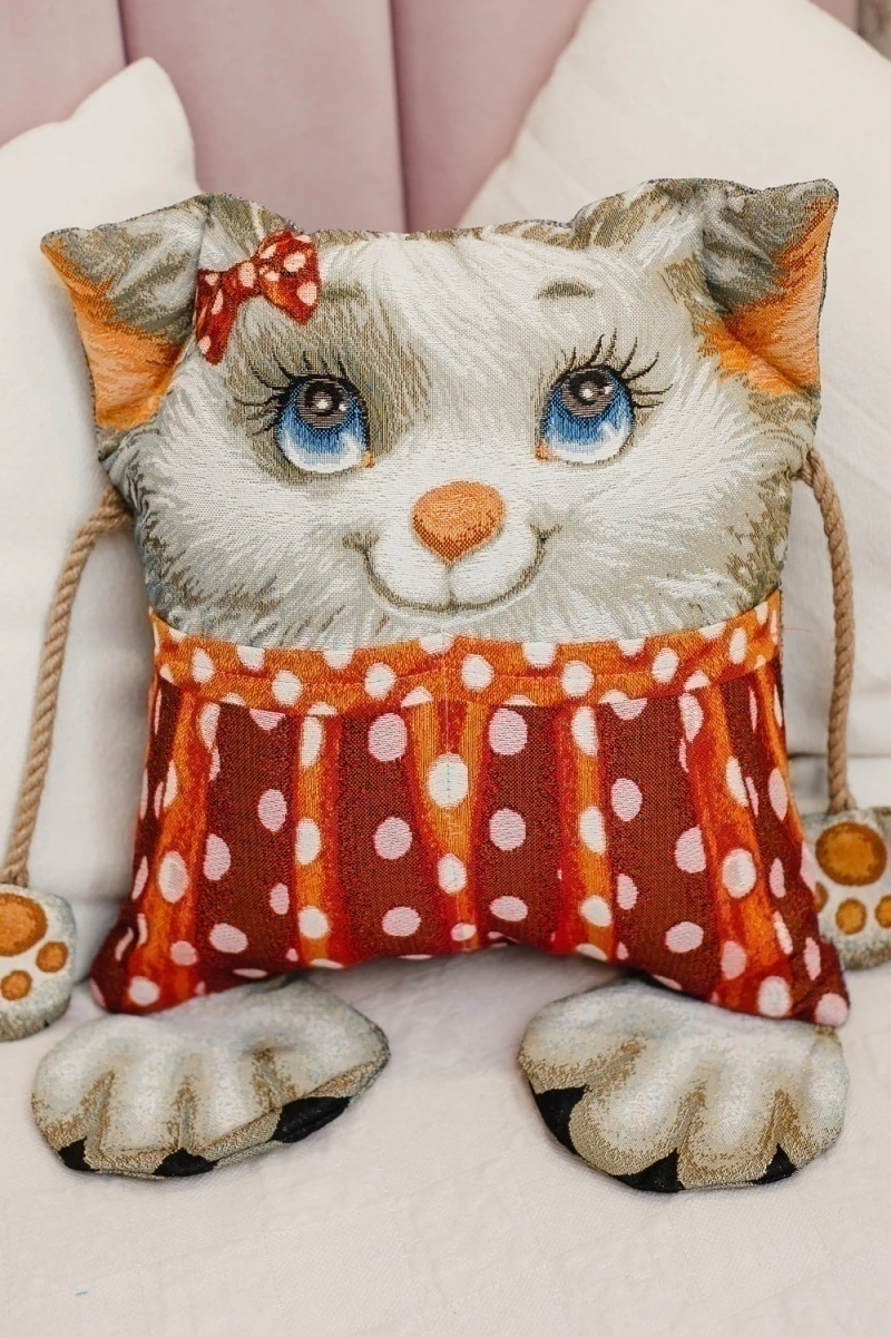 Подушка декоративная игрушка Добряша 35*45 (серый)