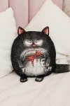 Подушка декоративная игрушка Кот обнимашка 27*27 (черный)