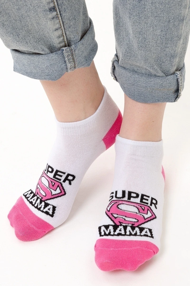 Носки стандарт Мама герой (белый)