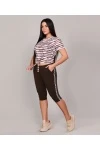 Костюм с бриджами с бриджами Fashion sports 376 (шоколадный)