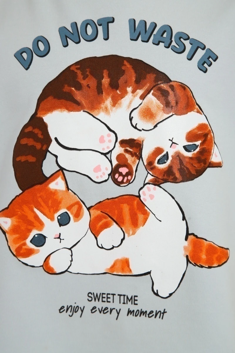 Пижама с шортами ПД-019-077 (серо-зеленый/бирюза)