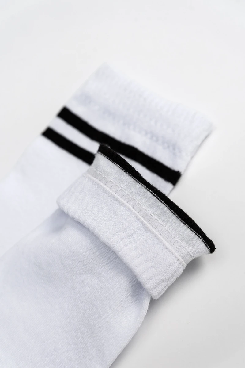 Гольфы Графика (2 полосы) (набор 2 пары) (белый)