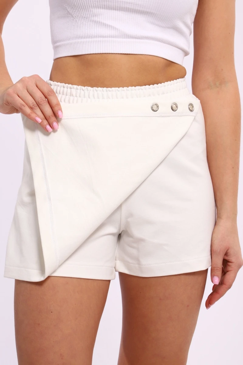 Юбка-шорт 88123 (молочный)