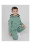 Костюм с брюками футер петля Galaxy 30206 (зеленый гранит)