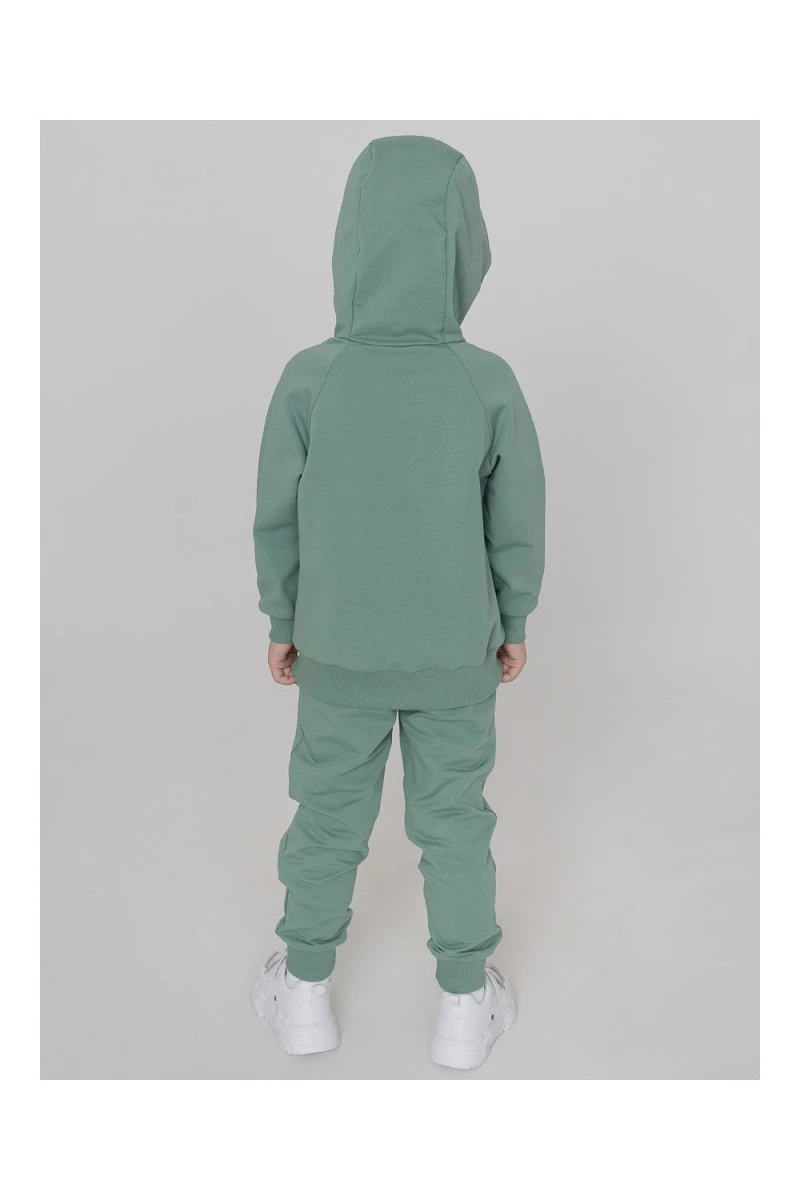 Костюм с брюками футер петля Galaxy 30206 (зеленый гранит)
