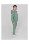 Костюм с брюками футер петля Galaxy 30206 (зеленый гранит)