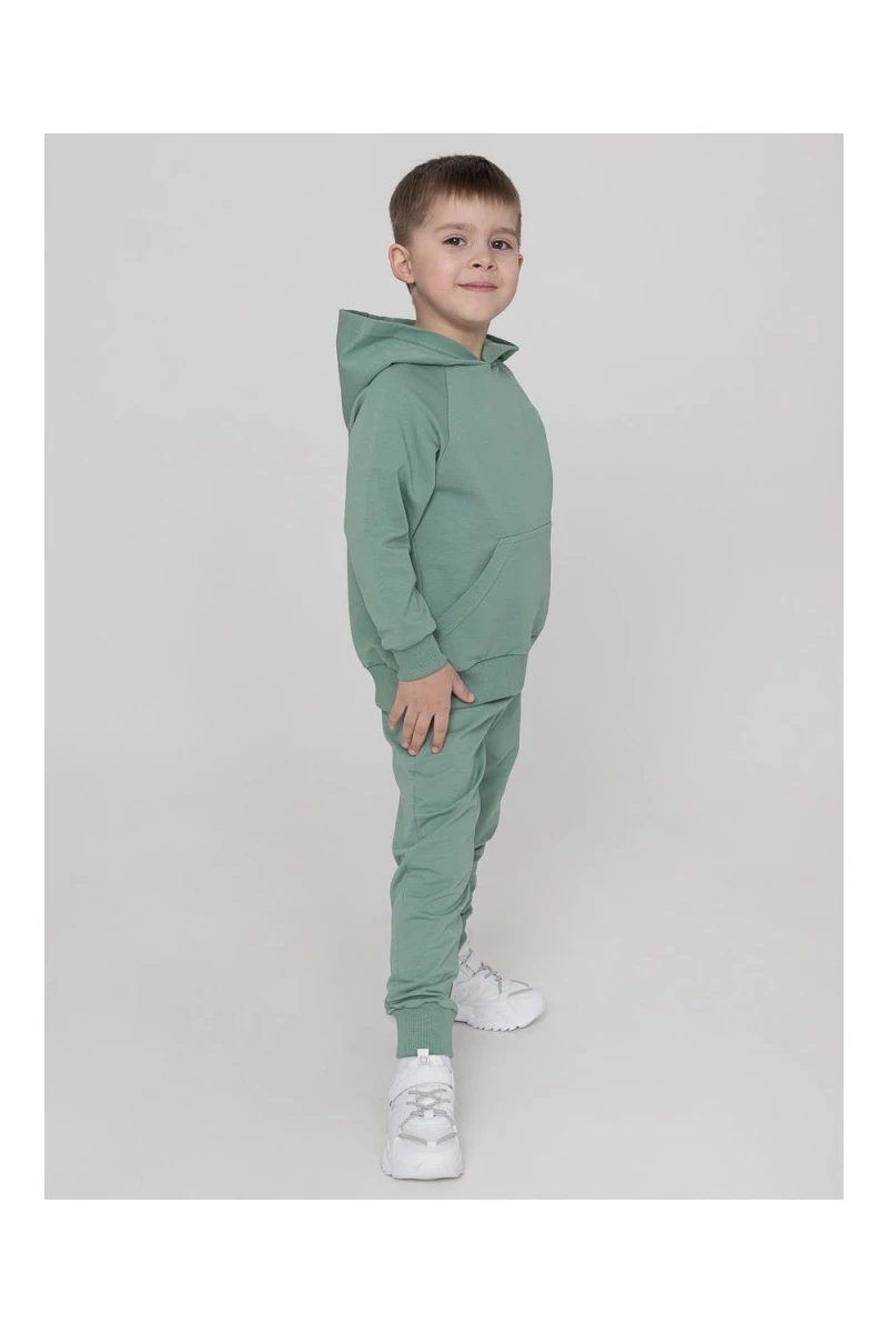 Костюм с брюками футер петля Galaxy 30206 (зеленый гранит)
