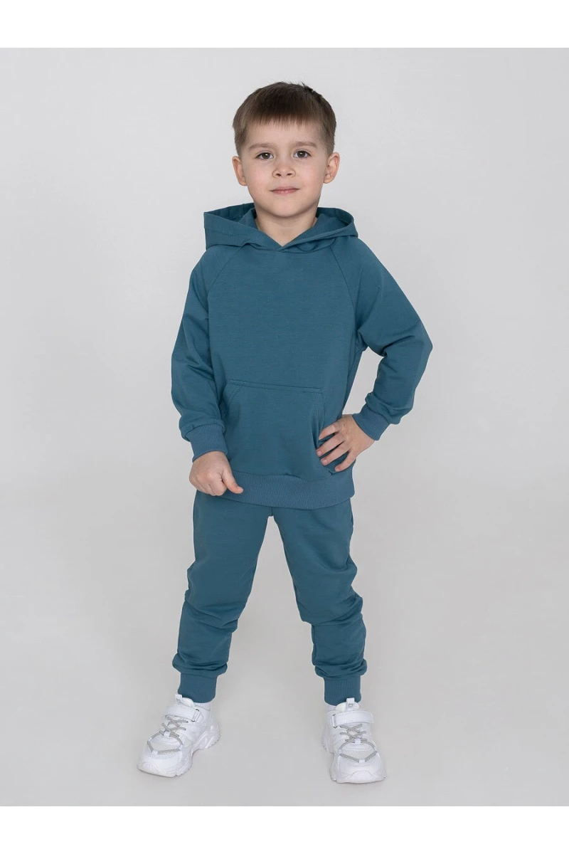 Костюм с брюками футер петля Galaxy 30206 (морская волна)