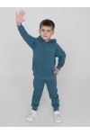 Костюм с брюками футер петля Galaxy 30206 (морская волна)