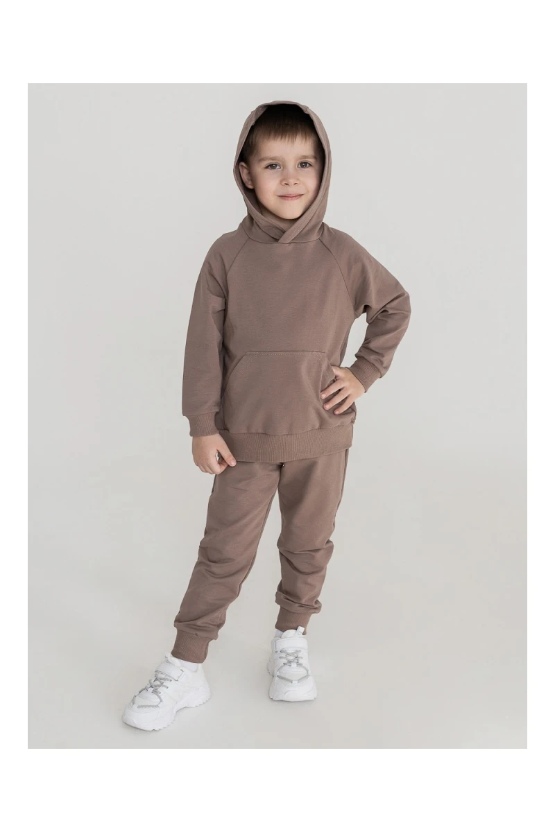 Костюм с брюками футер петля Galaxy 30206 (мокко)