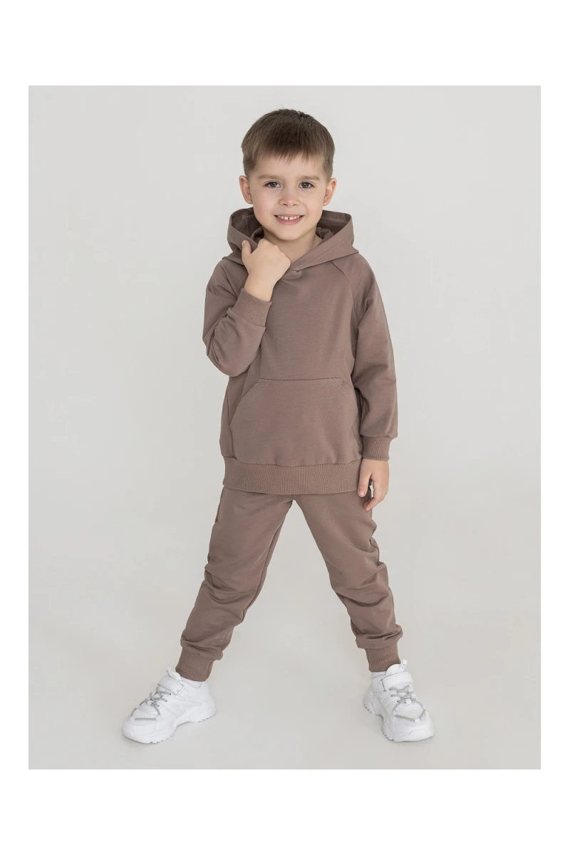 Костюм с брюками футер петля Galaxy 30206 (мокко)