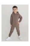 Костюм с брюками футер петля Galaxy 30206 (мокко)