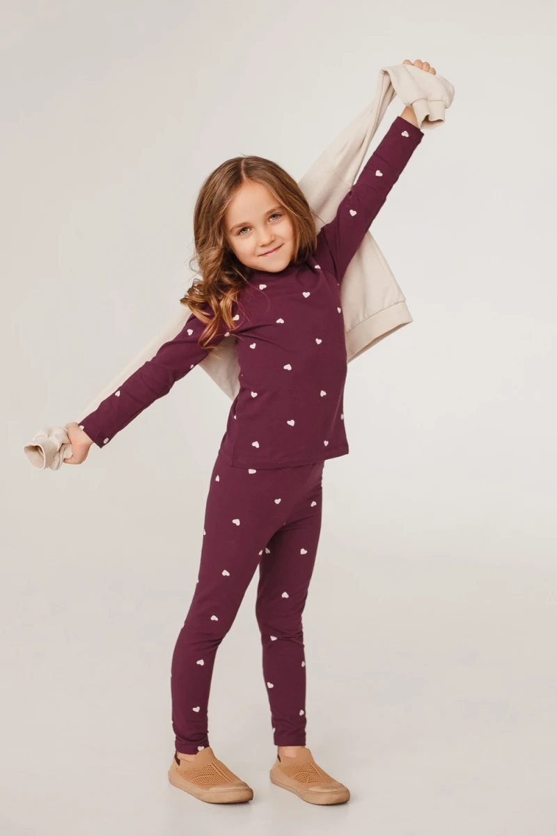 Легинсы вишневые 5-106 (вишневый)