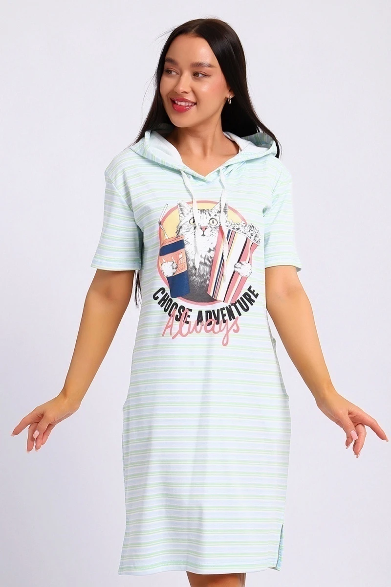 Платье ЕПЛ-1055 (светло-голубой)