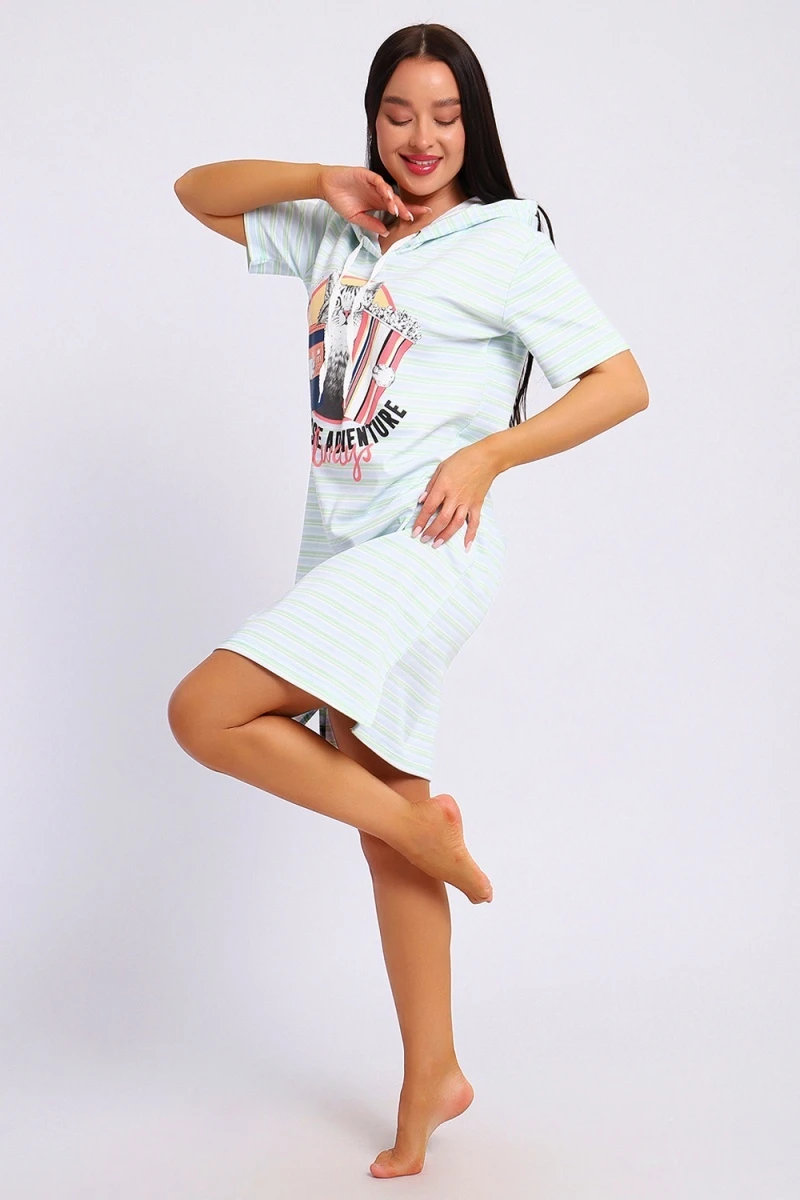 Платье ЕПЛ-1055 (светло-голубой)