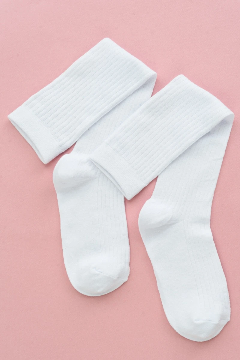 Детские гольфы Лапша (набор 2 пары) (белый)