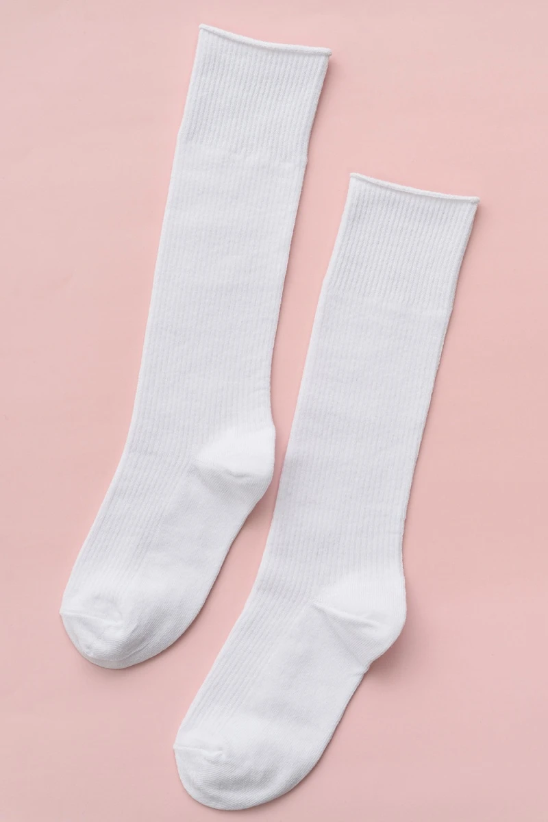 Детские гольфы Рибана (набор 2 пары) (белый)