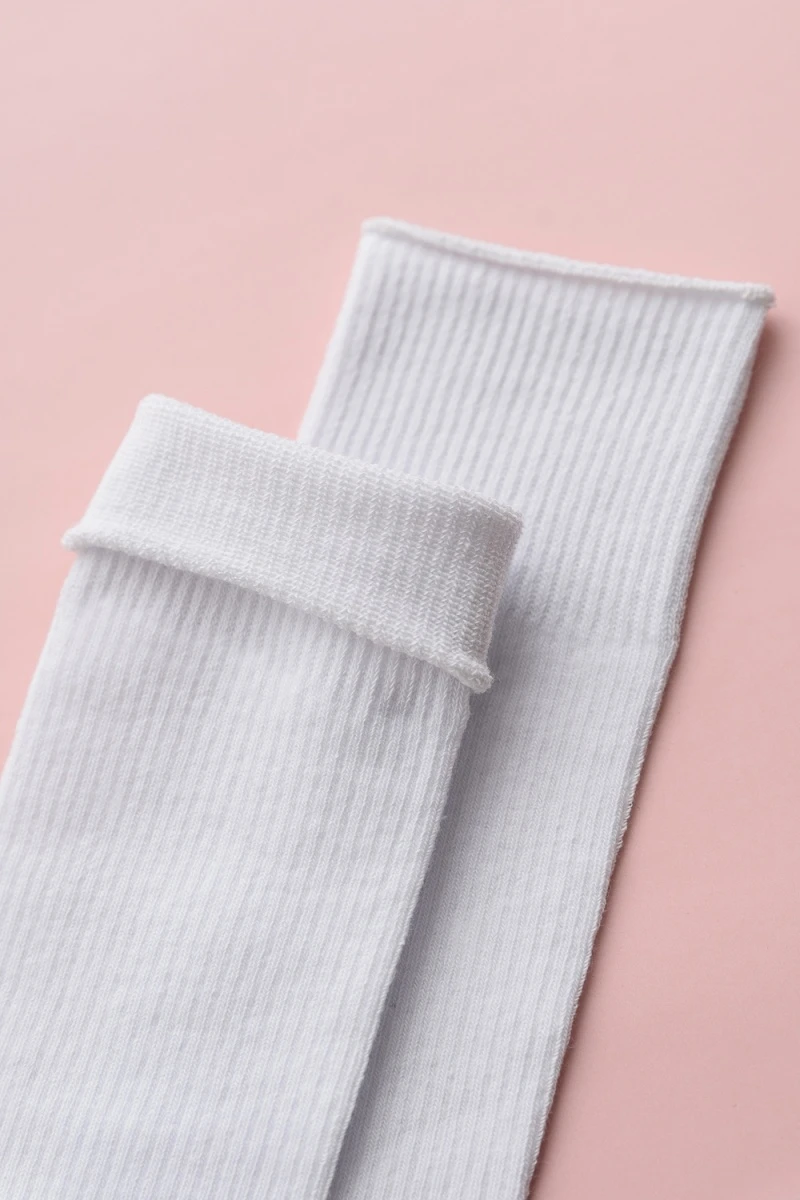 Детские гольфы Рибана (набор 2 пары) (белый)